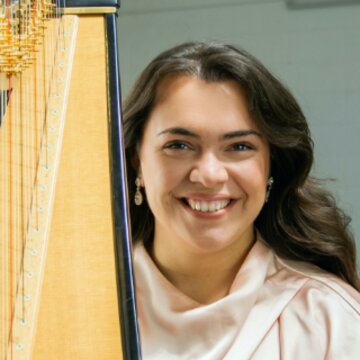 Hire Gabriella Jones Celtic harpist with Encore