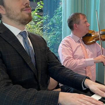 Hire Musicality violin and piano duo Jazz duo with Encore