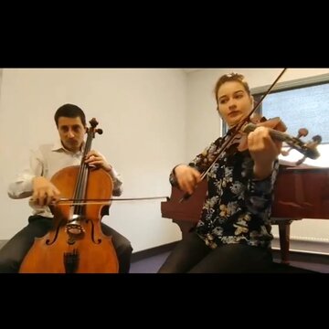 Hire Melodie String Duo Classical duo with Encore