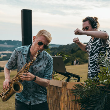 Hire Sax 'til Sunrise  Pop duo with Encore