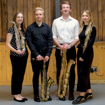 Hire Spectrum Saxes Jazz fusion band with Encore