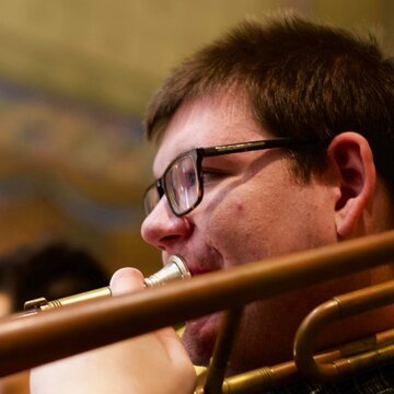 Hire Owain Davies Bass trombonist with Encore
