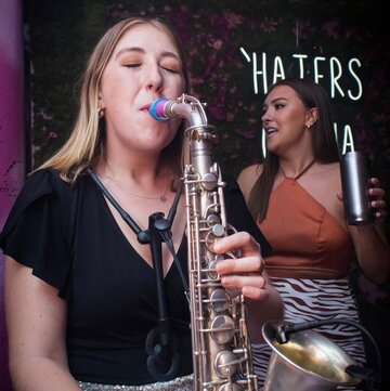 Hire Sarah on the Sax Saxophonist with Encore