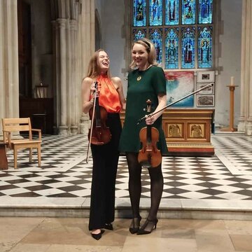 Hire Liz and Amy: Violin Duo  Classical duo with Encore