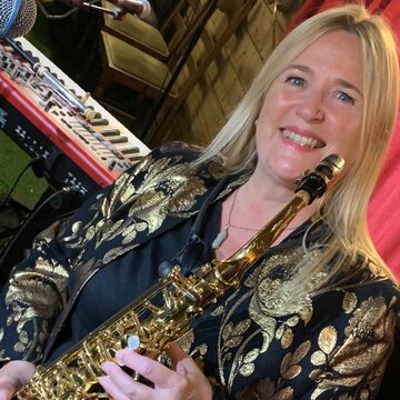 Hire Caz Devine Alto saxophonist with Encore