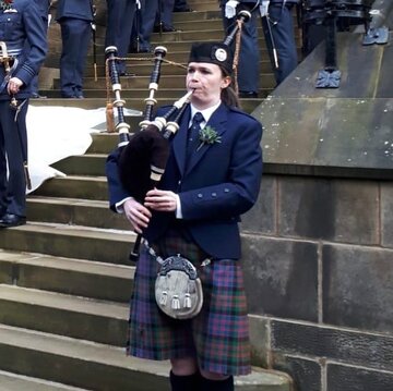 Hire Caitlin Macdonald Piping Bagpiper with Encore