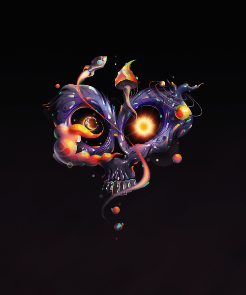 Skull of Hearts (Dark Mode)