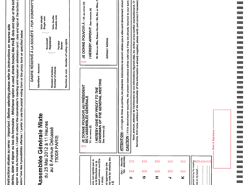 AGM 2012 - Document unique de vote par correspondance et de procuration