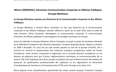 160905_Groupe Bénéteau_Nomination_MCieniewicz FR.pdf