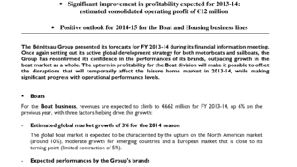 2014-01-30 : BENETEAU : 2013-14 Financial Meeting