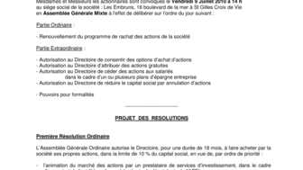 2010-07-09 : Avis VPC site AG B