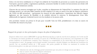 2009-06-09 : Point sur le plan d'adaptation