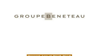 2017-01-26 : BENETEAU : RAPPORT ANNUEL 2015-2016