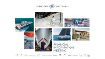 2018-02-07 BENETEAU Presentation Financial Information Meeting 2018