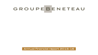 2017-01-27 : BENETEAU : Financial Annual Report 2015-2016