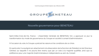 190208 BENETEAU Nouvelle gouvernance