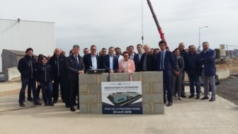 April 23, 2019 - Laying the foundation stone at La Begaudiere plant, France