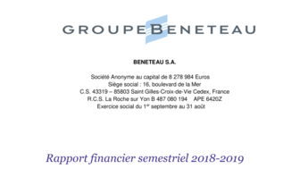 190430 BENETEAU Rapport Financier Semestriel 2018-2019