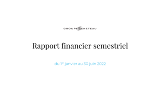 220929 BENETEAU Rapport Financier Semestriel 2022