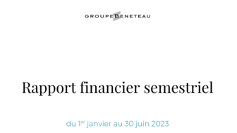 230929 BENETEAU Rapport Financier Semestriel 2023