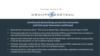 241106 BENETEAU PR Revenue Q3-2024