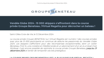 COURSE PRIVEE VIRTUAL REGATTA CP GROUPE BENETEAU  12 DEC 2024