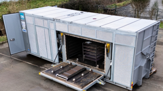 Composite recycling usine mobile