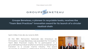 PR Groupe Beneteau Award Innovation EN