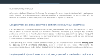 Le Groupe Beneteau accélère ses lancements et enregistre des signaux positifs sur ses marchés clés.pdf