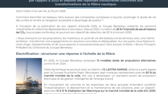 CP Rapport d'activité 2025 Groupe Beneteau