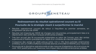 260923 BENETEAU CP Résultats-S1-2026