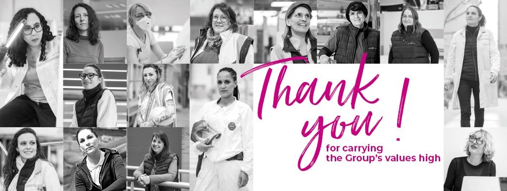 "Thank you to the 2,392 women of the Groupe Beneteau for carrying the values of our company high" Mrs Annette Roux