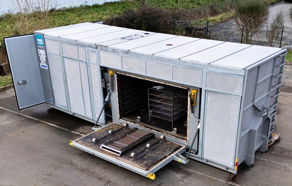 Composite recycling usine mobile