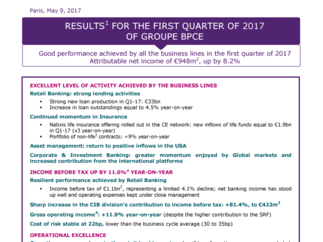 PDF - Press release Results first quarter of 2017 of Groupe BPCE