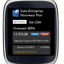 Suite Entreprise Watch – Validation d’un flux – Montre connectée Android