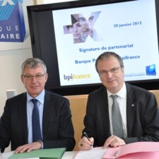 Signature du partenariat Banque Populaire - Bpifrance