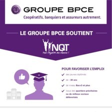 Le Groupe bPCE soutient l'association NQT - Infographie