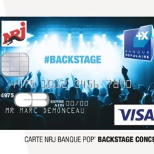 Carte bancaire NRJ Banque Pop' Backstage Concert