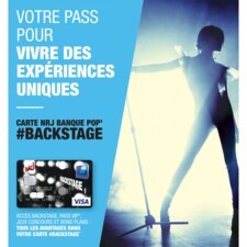 Affiche NRJ Banque Pop' #Backstage