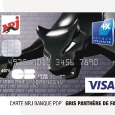 Carte bancaire NRJ Banque Pop' Gris Panthère