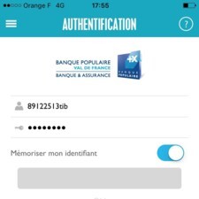 Illustration Touch ID application professionnelle Banque Populaire
