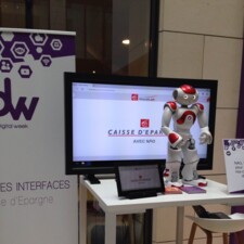 Robot NAO présenté à la digital week