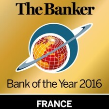 Logo The Banker Groupe BPCE banque de l'année 2016