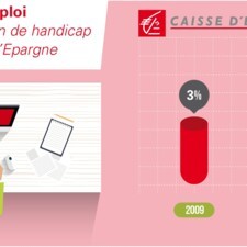 Infographie handicap Caisse d'Epargne