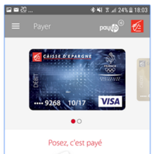 Paiement sans contact Paylib sur l'appli Caisse d'Epargne