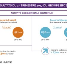 Infographie - Activité commerciale T1 2017 - Résultats du Groupe BPCE