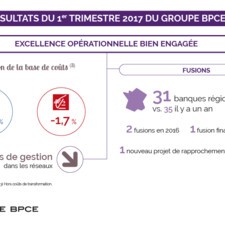 Infographie - Excellence opérationelle - Résultats T1 2017 du Groupe BPCE