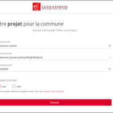 Interface Numairic – Demande de crédit communal