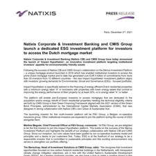 Natixis CIB and CMIS Group launch a dedicated ESG investment platform for investors to access the Dutch mortgage market.pdf
