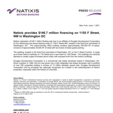 Natixis provide $146.7 million financing on 1155 F Street NW in Washington DC.pdf